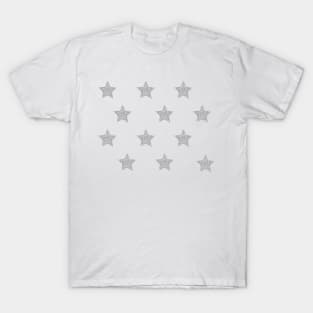 stars silver glitter pack T-Shirt